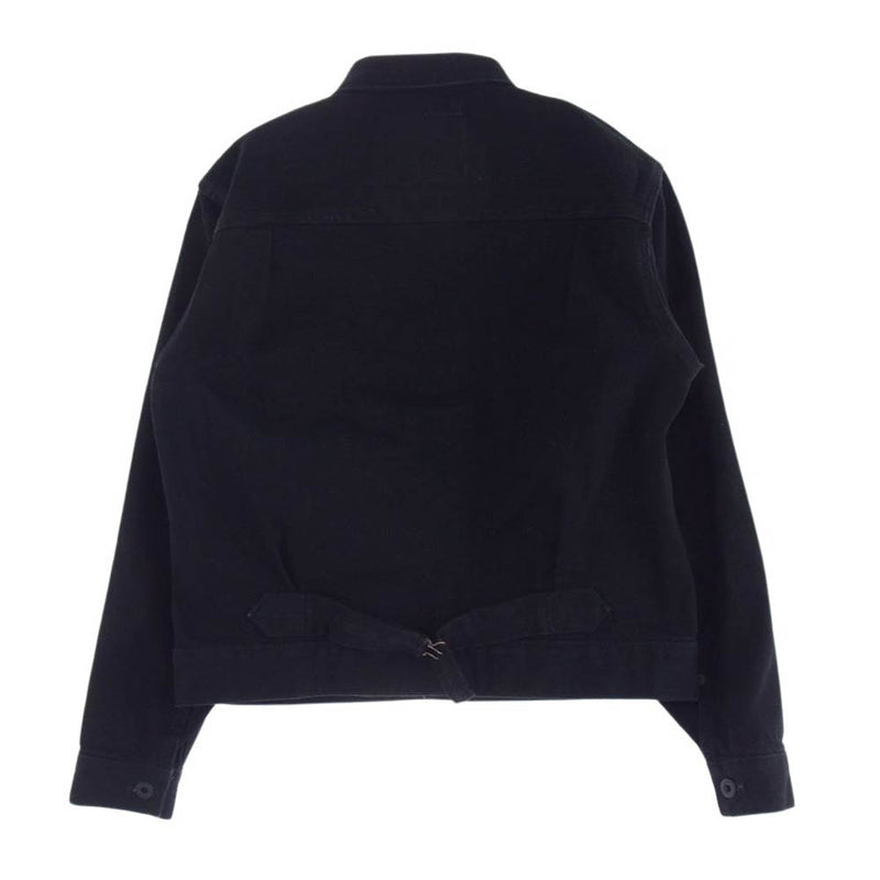 BLACK SIGN ブラックサイン Black Denim Pleats Jacket ブラック デニム プリーツ ジャケット ブラック系 38【中古】