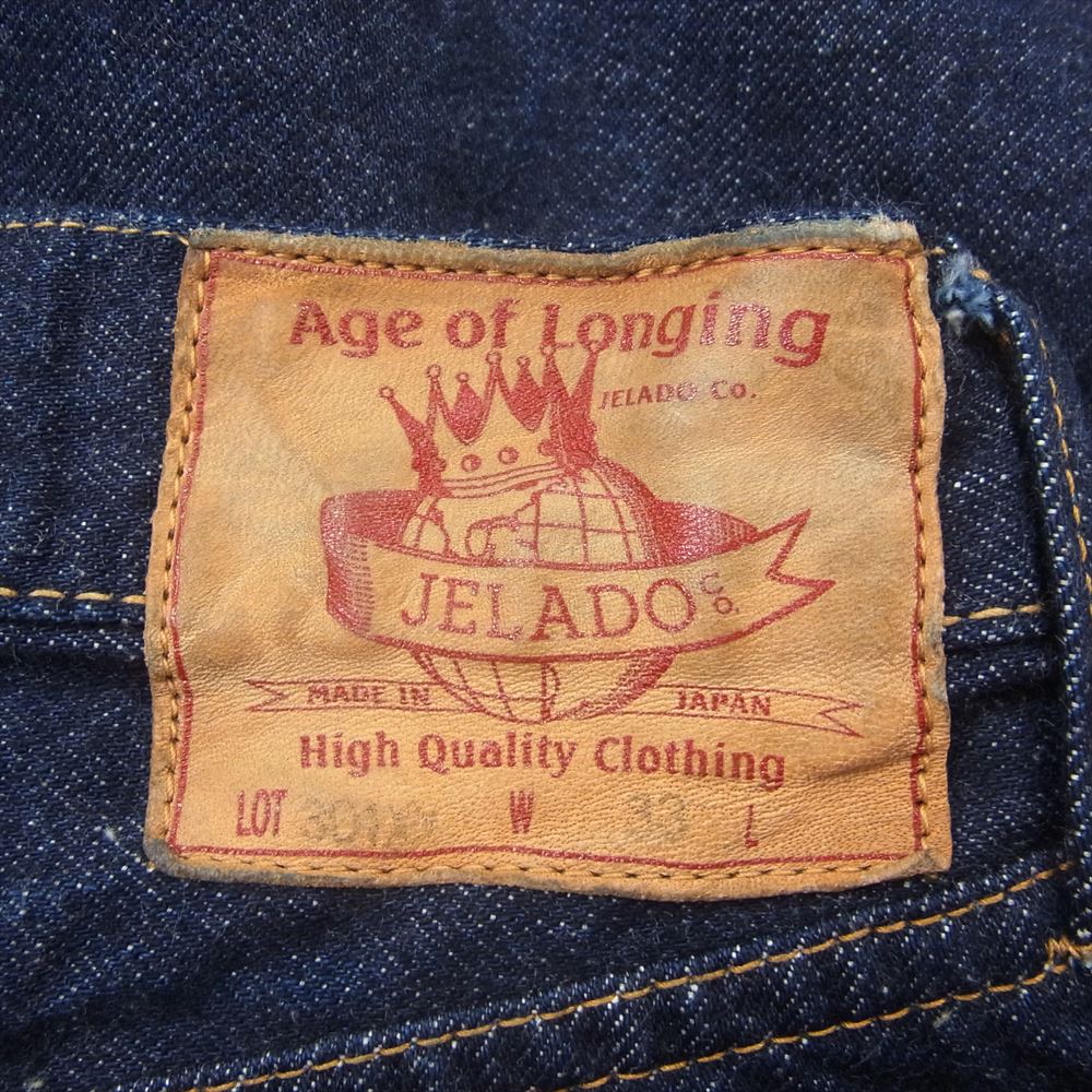 JELADO ジェラード JP94301 Age of Longing 301XX Denim Pants インディゴブルー系 33【新古品】【未使用】【中古】