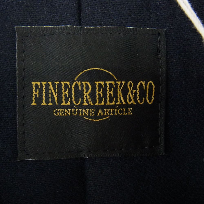 FINE CREEK LEATHERS ファインクリークレザー ACCO001 FINE CREEK ＆CO Howard Nubuck Navy ハワード ホースハイド レザー ピーコート ネイビー ネイビー系 36【新古品】【未使用】【中古】