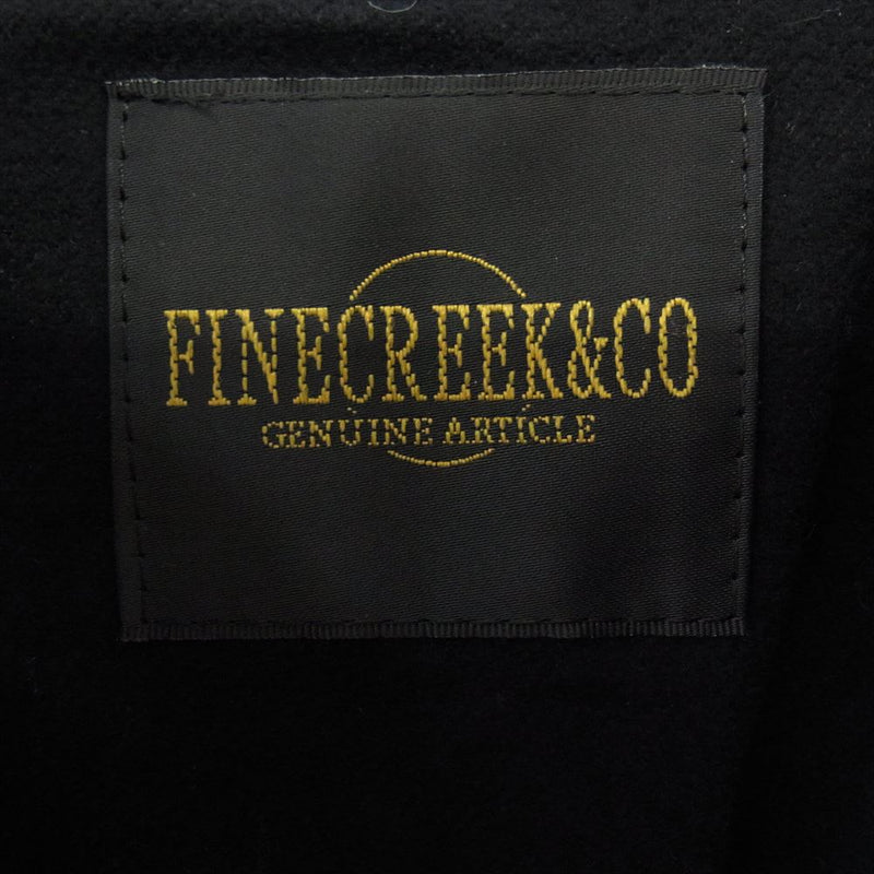 FINE CREEK LEATHERS ファインクリークレザー ACJK050 FINE CREEK ＆CO Lindbergh Deer Black リンドバーグ ワピチレザー フルベジタブルタンニン レザー ジャケット ブラック系 42【新古品】【未使用】【中古】