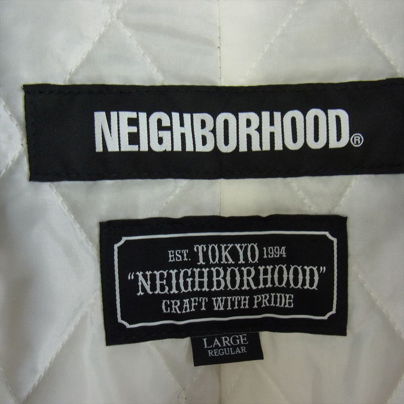 NEIGHBORHOOD ネイバーフッド 192UCNH-JKM03 HANTEN/A-JKT 半纏 ハンテン ボア フリース ジャケット コート ブラック系 LARGE【中古】