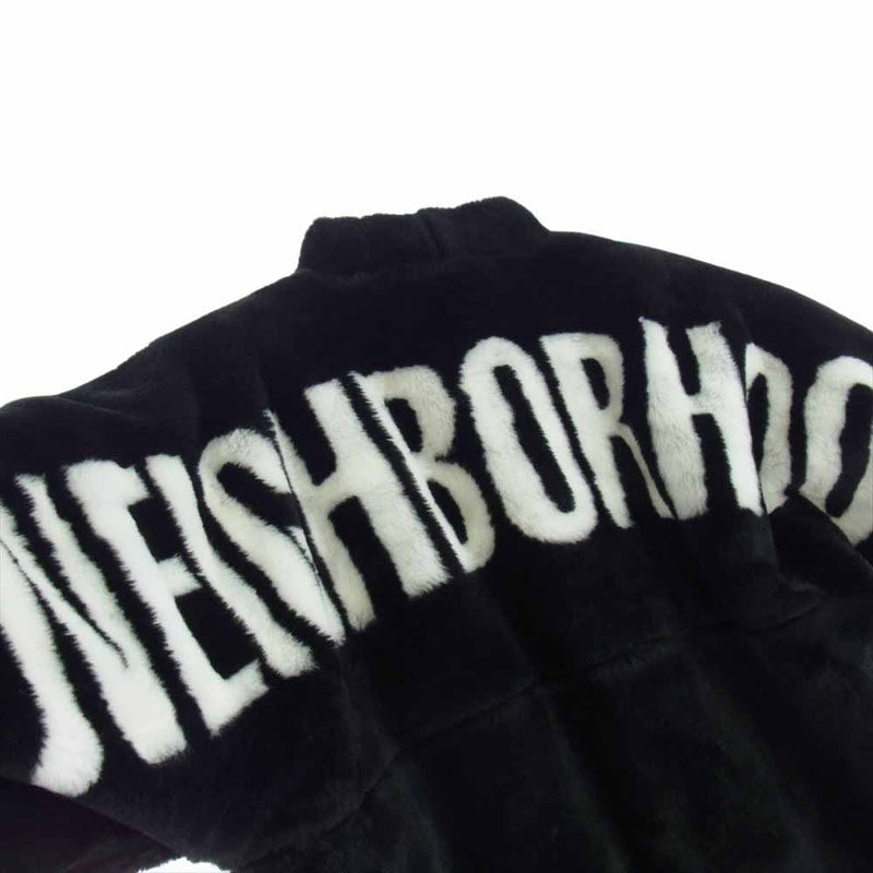 NEIGHBORHOOD ネイバーフッド 192UCNH-JKM03 HANTEN/A-JKT 半纏 ハンテン ボア フリース ジャケット コート ブラック系 LARGE【中古】