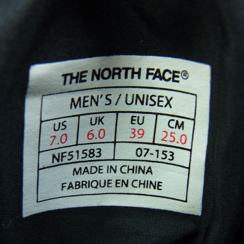 THE NORTH FACE ノースフェイス NF51583 Nuptse Bootie ヌプシ ブーティ カモフラ ブーツ ネイビー系 25cm【中古】