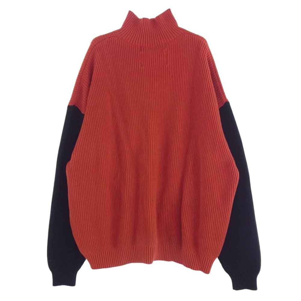 ダイリク 24SS 24SS K-6 HOLLYWOOD DRIVERS KNIT ハリウッド ジップアップ ドライバーズ ニット オレンジ系 ブラック系 L【中古】