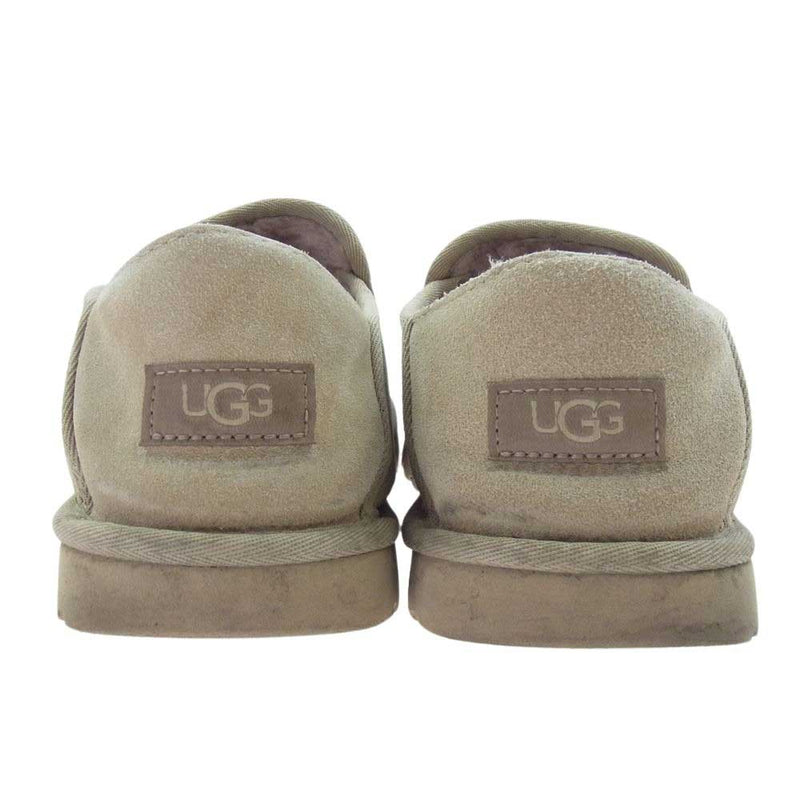 UGG アグ 584966-0005 M KENTON 3010 ケントン ムートン スエード レザー スリッポン シューズ ベージュ系 28cm【中古】