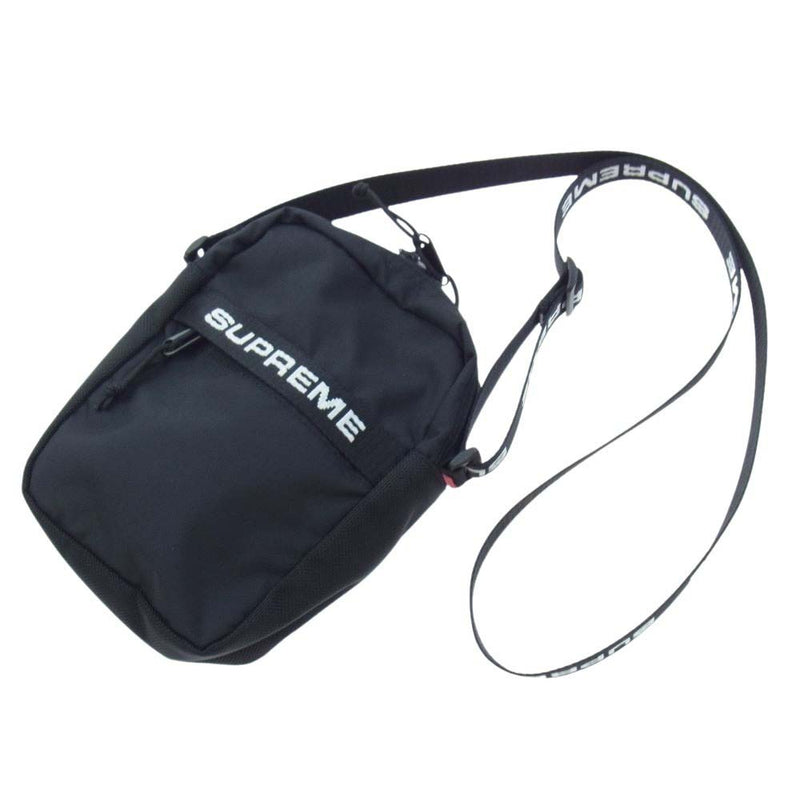 Supreme シュプリーム 22AW Shoulder Bag ロゴ ショルダー バッグ  ブラック系【中古】