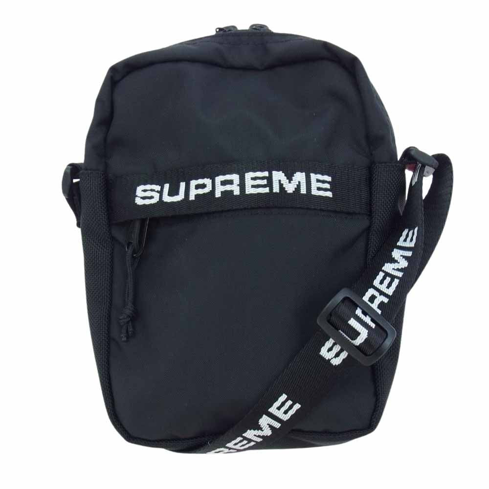 Supreme シュプリーム 22AW Shoulder Bag ロゴ ショルダー バッグ  ブラック系【中古】