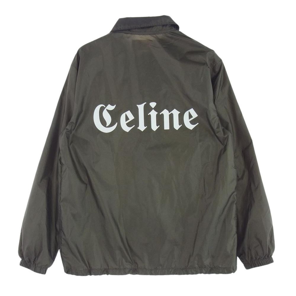 CELINE セリーヌ 22SS 2W544495M イタリア製 イニシャルプリント ルーズ ナイロン コーチ ジャケット カーキ系 44【中古】