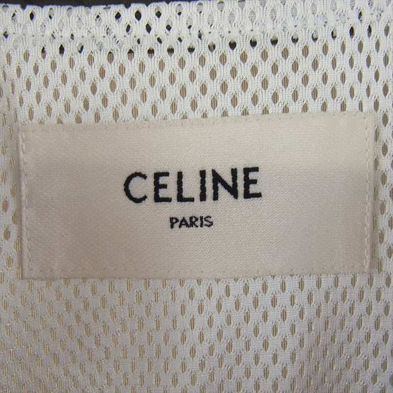 CELINE セリーヌ 22SS 2W544495M イタリア製 イニシャルプリント ルーズ ナイロン コーチ ジャケット カーキ系 44【中古】