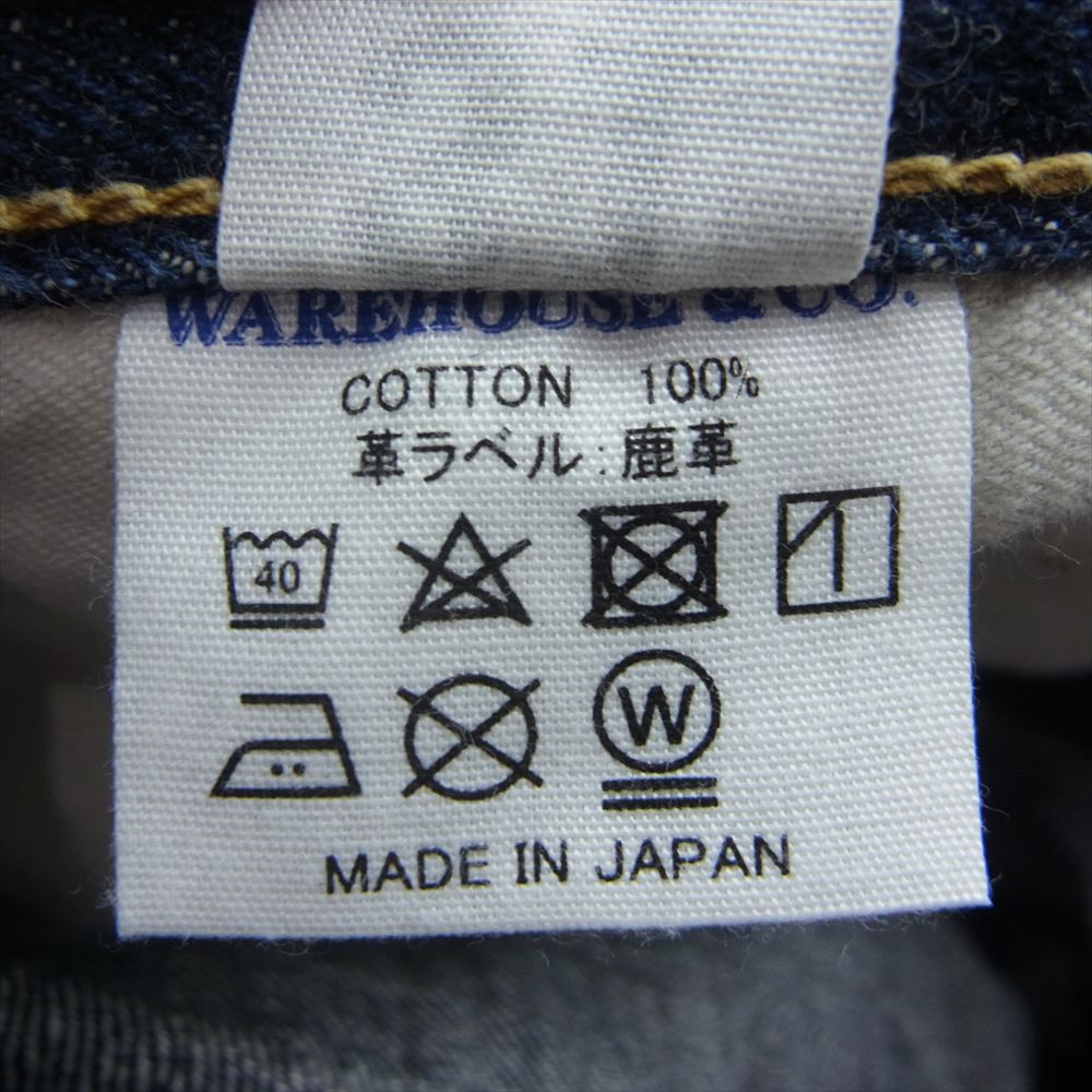 WAREHOUSE ウエアハウス 1001XX ヘビーウェイト ヘビーオンス インディゴブルー系 W31L32【中古】