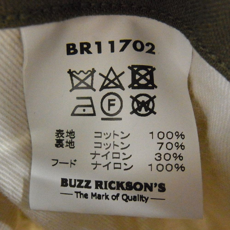 Buzz Rickson's バズリクソンズ 8405-782-2939 BR11702 M-65 フィールドジャケット ミリタリージャケット カーキ系 M【中古】