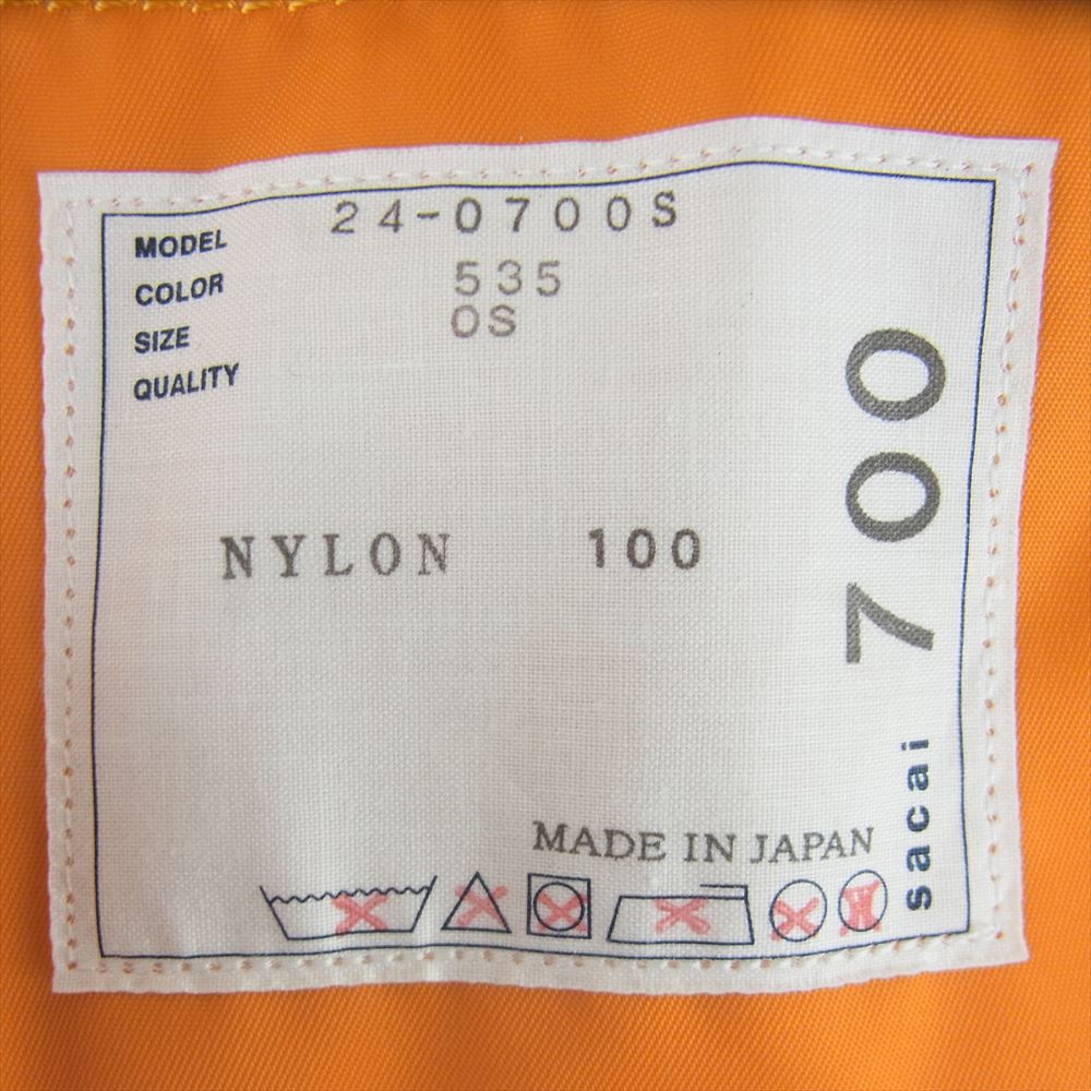 Sacai サカイ 24-0700S S Kinchaku 巾着 ロゴ ナイロン ショルダー