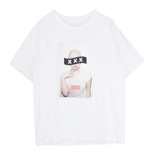 GOD SELECTION XXX ゴッドセレクション GX-S20-ST-17 ガールプリント 半袖 Tシャツ ホワイト系 L【中古】