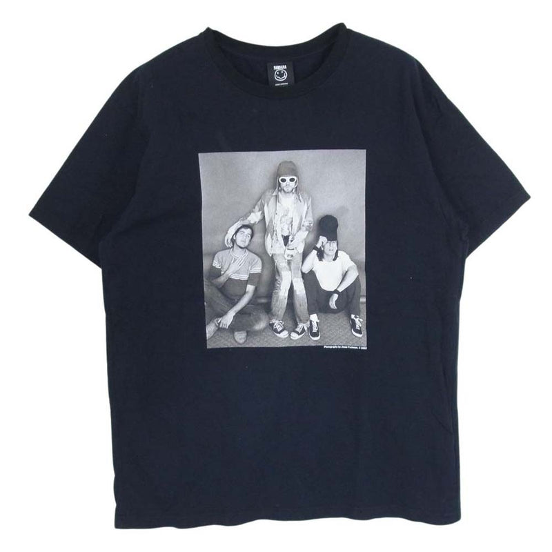 MINEDENIM マインデニム Nirvana JF Photo Tee ニルヴァーナ プリント 半袖 Tシャツ ブラック系 L【中古】