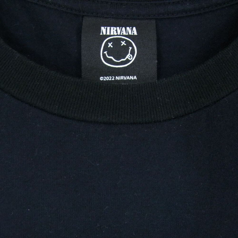 MINEDENIM マインデニム Nirvana JF Photo Tee ニルヴァーナ プリント 半袖 Tシャツ ブラック系 L【中古】