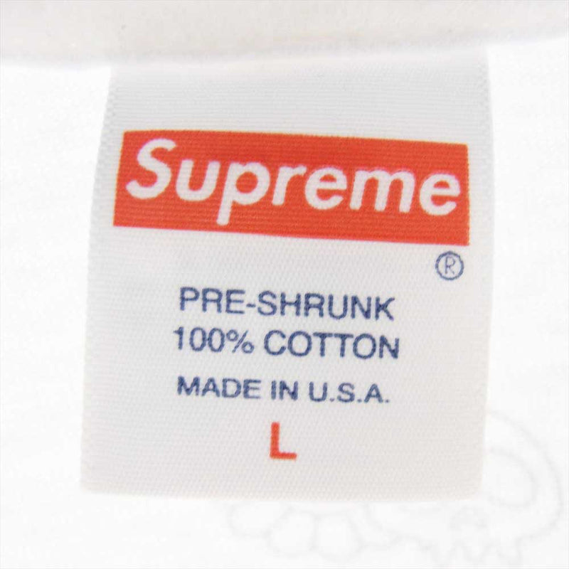 Supreme シュプリーム 20SS Takashi Murakami 村上隆 COVID-19 Relief Box Logo Tee コロナ‐19 リリーフ ボックス ロゴ Tシャツ  ホワイト系 L【中古】