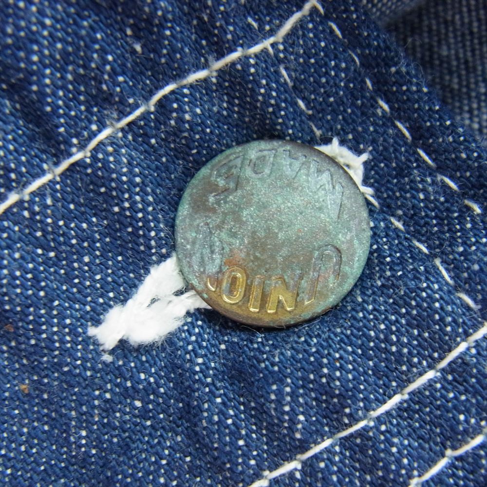 ヴィンテージ unknown ブランド不明 50s 60s UNION MADE釦 デニム オーバーオール 4【中古】