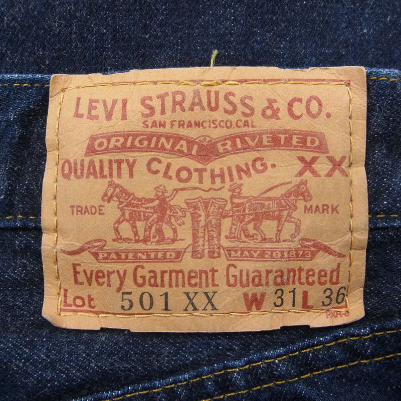 Levi's リーバイス 98年製 バレンシア 501XX 復刻 ボタン裏刻印555 デニム パンツ ジーンズ インディゴブルー系 W31L36【中古】