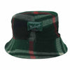 WOOLRICH ウールリッチ タータンチェック リバーシブル バケット ハット ウール グリーン系 グレー系 L【中古】