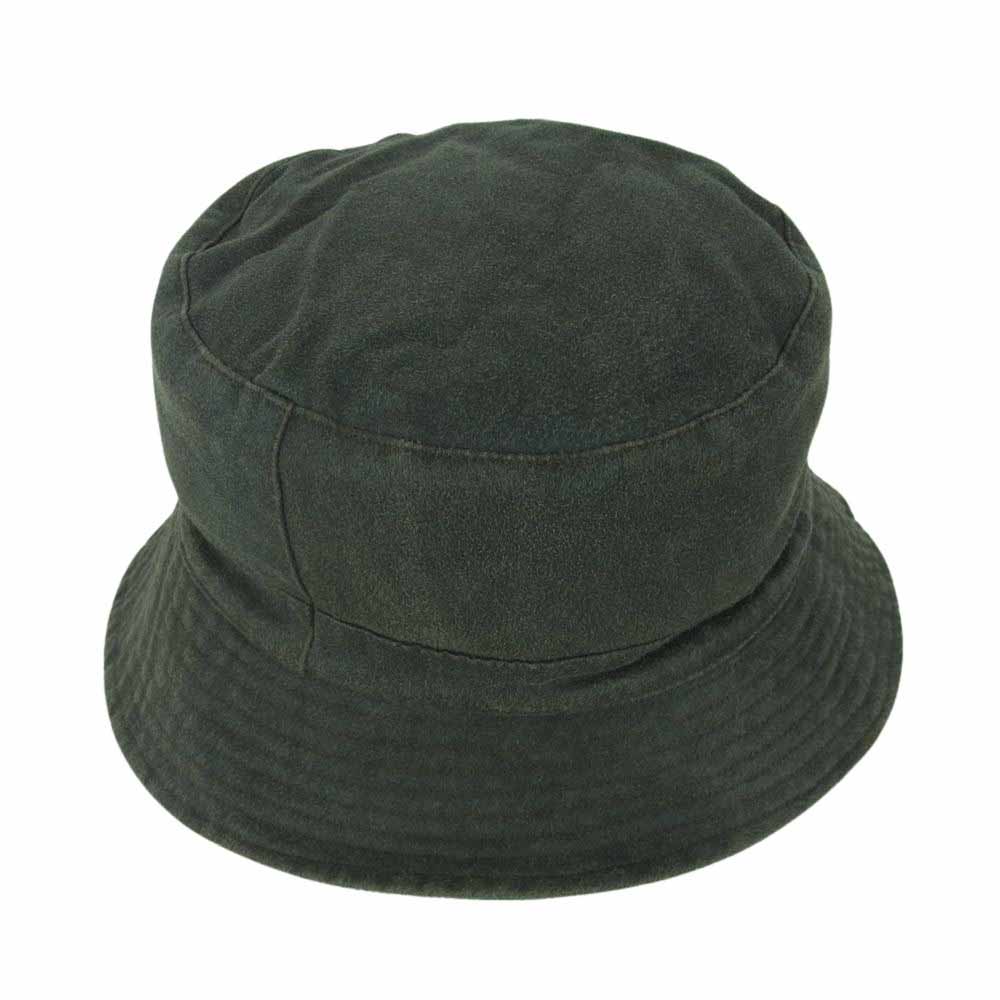 WOOLRICH ウールリッチ タータンチェック リバーシブル バケット ハット ウール グリーン系 グレー系 L【中古】
