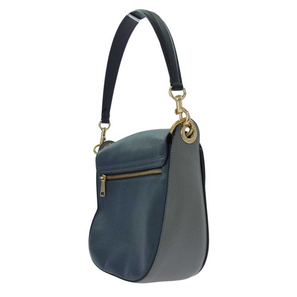 COACH コーチ F2157-C5688 クリオ 23 2WAY スエード ショルダーバッグ ハンドバッグ ブルー系【中古】