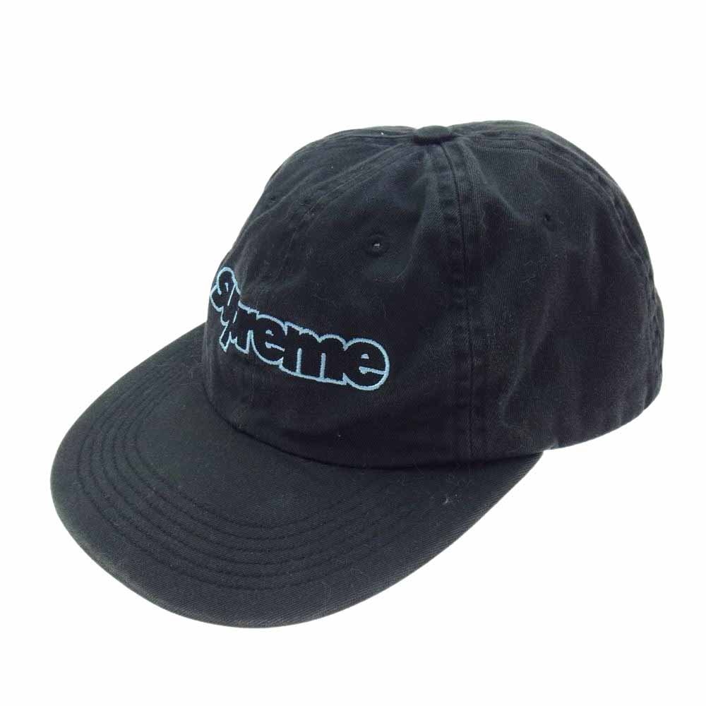 Supreme シュプリーム 18AW Connect Logo 6-Panel Cap コネクトロゴ 6パネル キャップ ブラック系【中古】