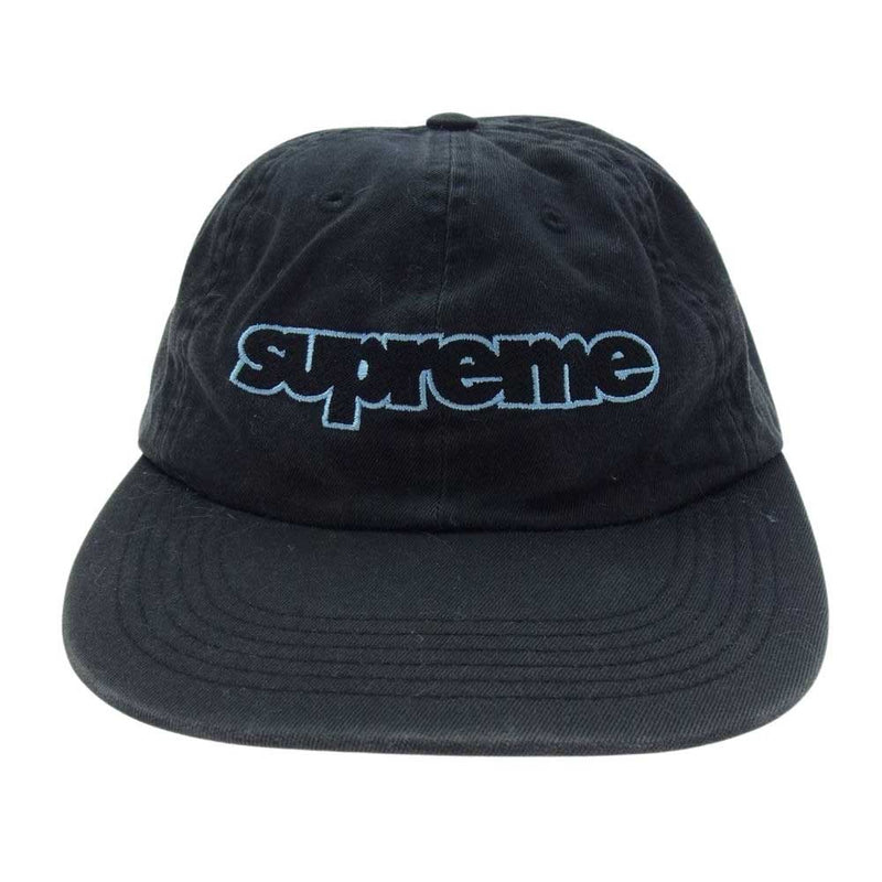 Supreme シュプリーム 18AW Connect Logo 6-Panel Cap コネクトロゴ 6パネル キャップ ブラック系【中古】