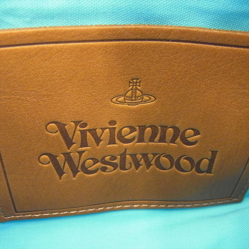 Vivienne Westwood ヴィヴィアンウエストウッド VWH360 アイビーテープ ロゴ ショルダー ハンド バッグ ブラウン系【極上美品】【中古】