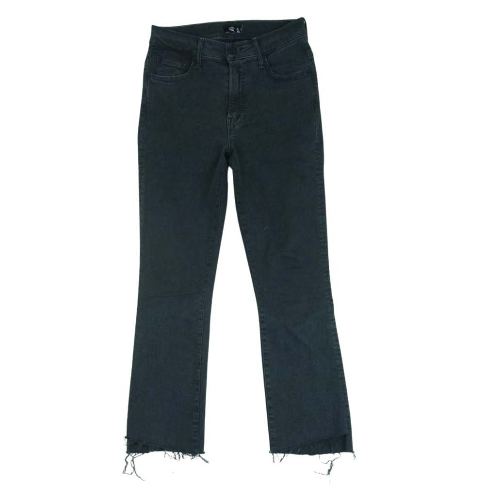 mother マザー ADED BLACK INSIDER CROP インサイダー クロップド デニム パンツ ダークグレー系 25【中古】