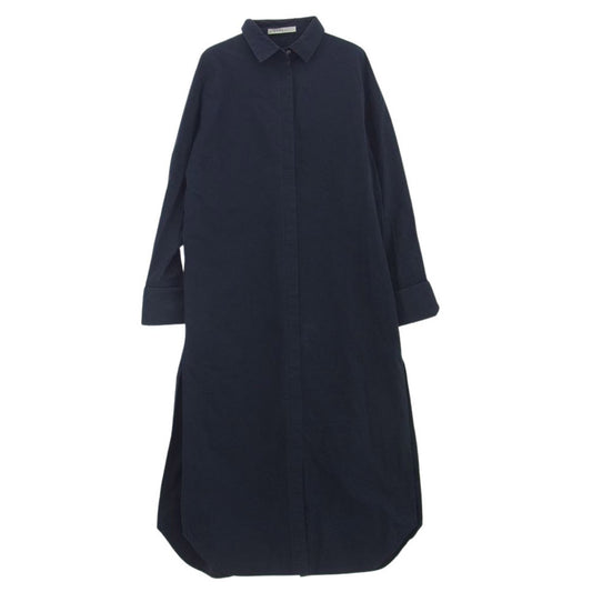 エトレトウキョウ 1221530069-0 比翼 ロング シャツ ワンピース ネイビー系 F【中古】
