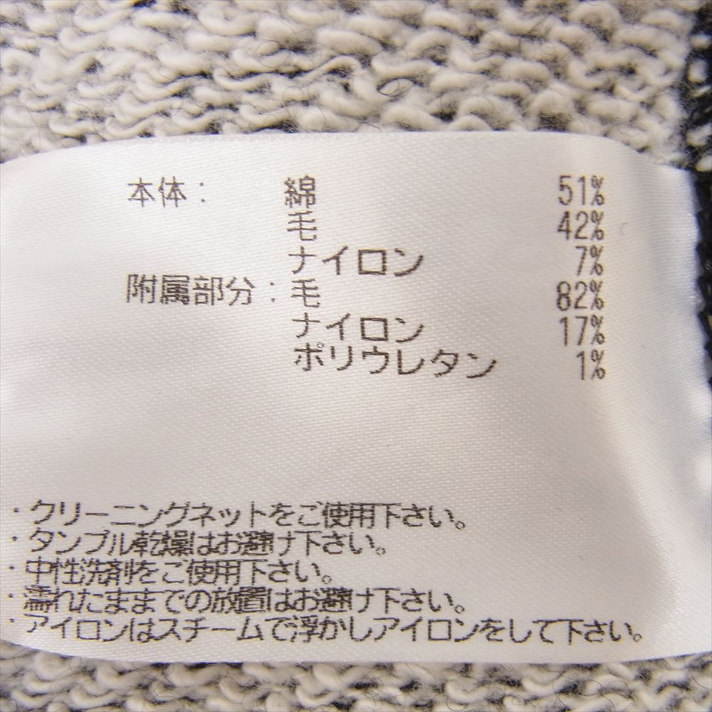 LOOPWHEELER ループウィラー × LOWERCASE クルーネック スウェット ゴマシオ ブラック系 L【中古】
