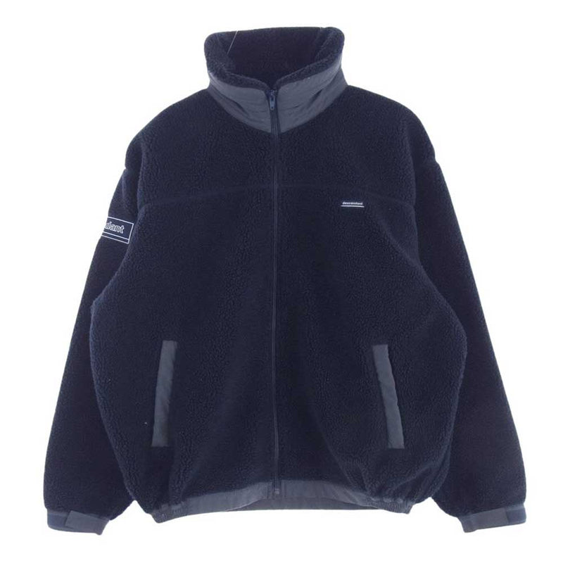 DESCENDANT ディセンダント 22AW 222ATDS-JKM02 MANCHOT FLEECE JACKET フリース ジャケット ネイビー系 1【中古】