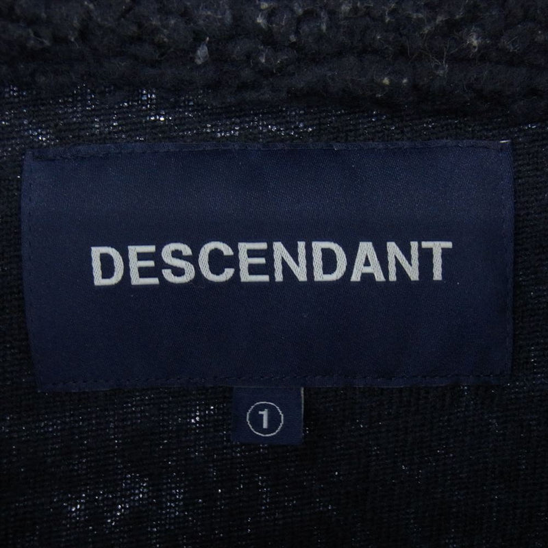 DESCENDANT ディセンダント 22AW 222ATDS-JKM02 MANCHOT FLEECE JACKET フリース ジャケット ネイビー系 1【中古】