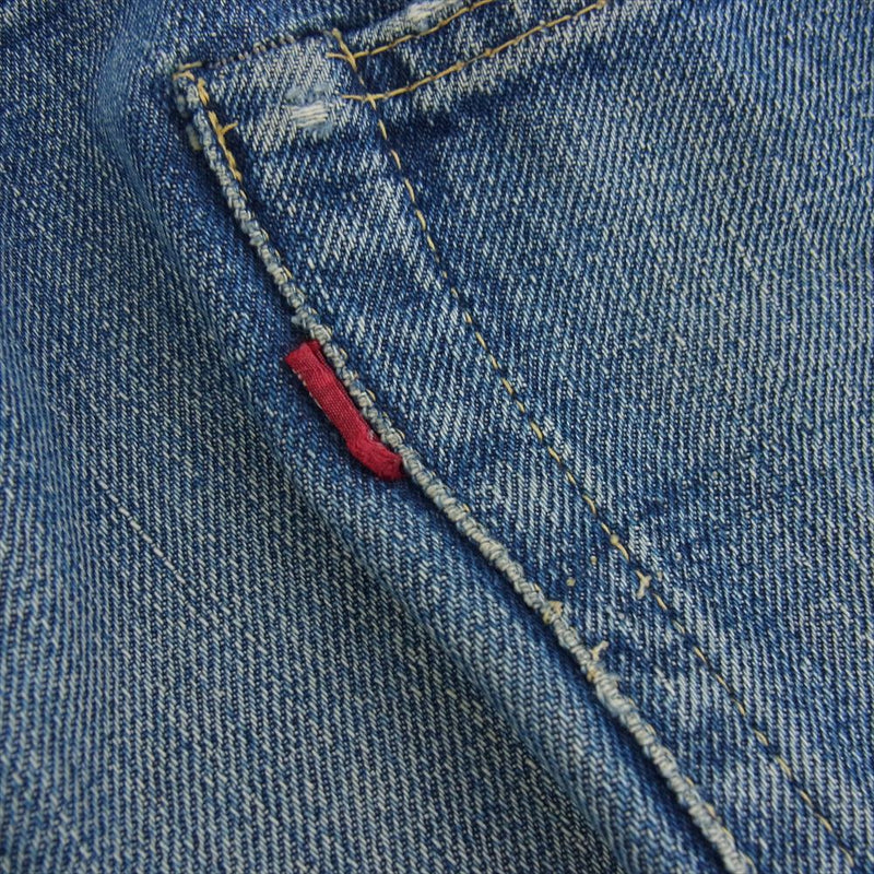 Levi's リーバイス ヴィンテージ オリジナル 501XX 刻印ツメ ドーム型 両面均等V センターループずれ デニム パンツ インディゴブルー系【中古】