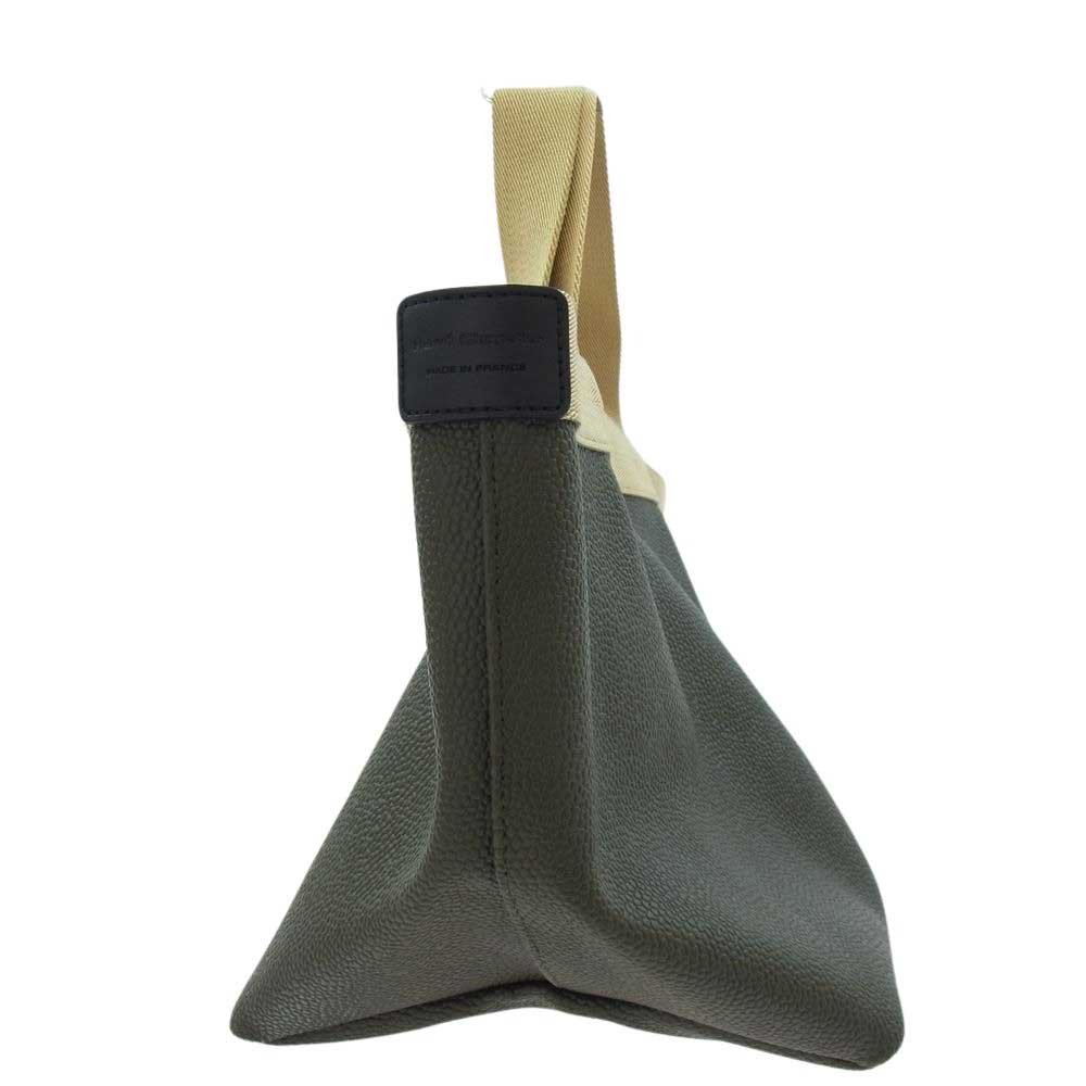 Herve Chapelier エルベ・シャプリエ 707GP リュクス 舟型 トート バッグ M ムース ゴールド モスグリーン系【中古】