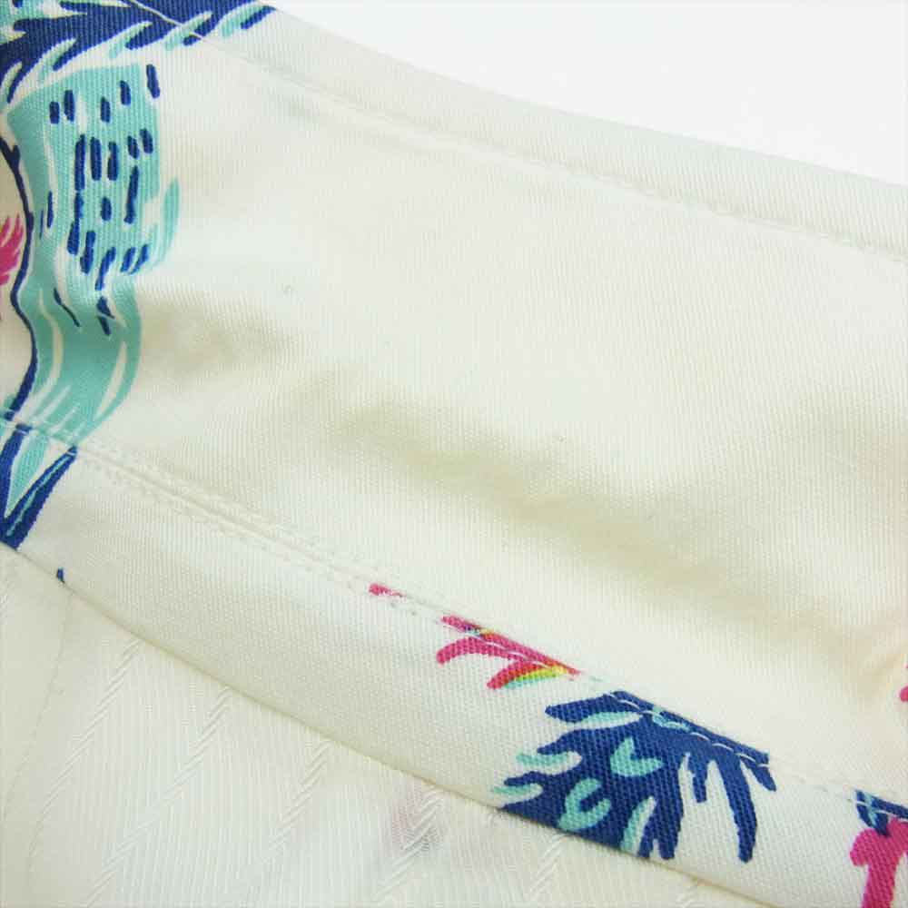 WACKO MARIA ワコマリア 13SS-CO-JK02 COTTON HORCE RACING JKT ホースレーシングプリント 総柄 2B テーラード ジャケット ホワイト系 S【中古】