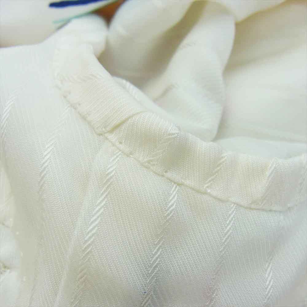 WACKO MARIA ワコマリア 13SS-CO-JK02 COTTON HORCE RACING JKT ホースレーシングプリント 総柄 2B テーラード ジャケット ホワイト系 S【中古】