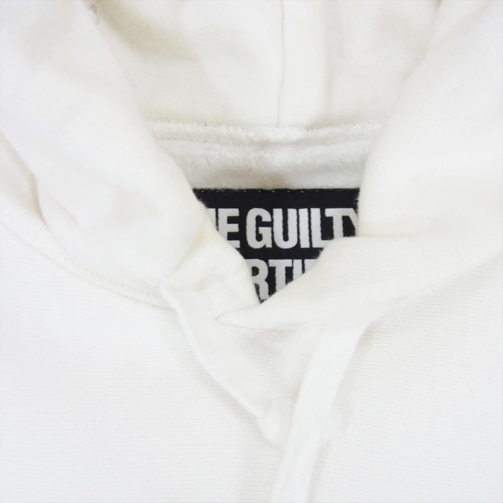 WACKO MARIA ワコマリア GUILTY PARTIES プリント プルオーバー スウェット パーカー ホワイト系 S【中古】