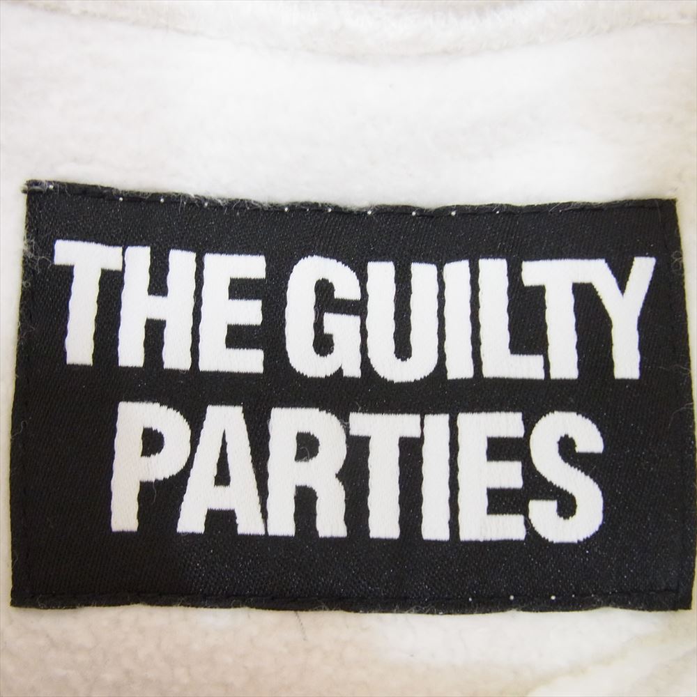 WACKO MARIA ワコマリア GUILTY PARTIES プリント プルオーバー スウェット パーカー ホワイト系 S【中古】