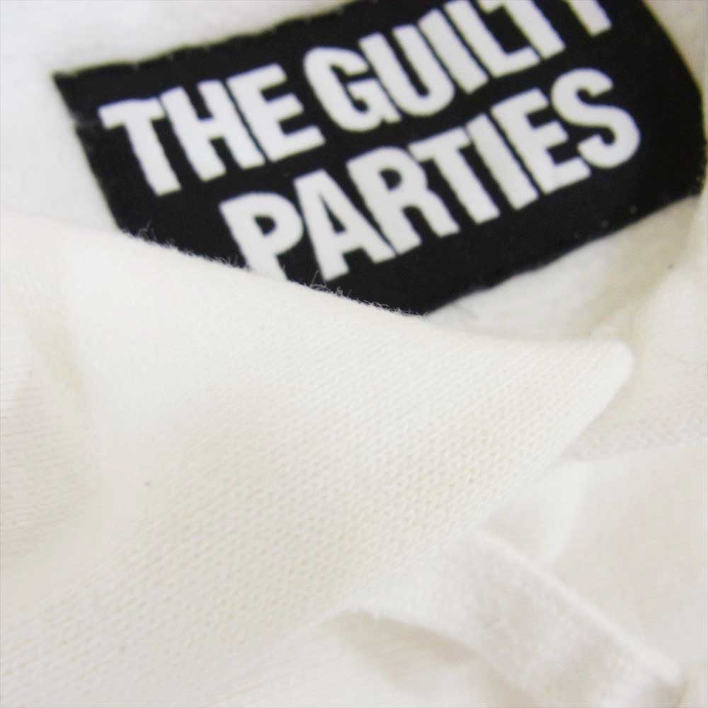WACKO MARIA ワコマリア GUILTY PARTIES プリント プルオーバー スウェット パーカー ホワイト系 S【中古】