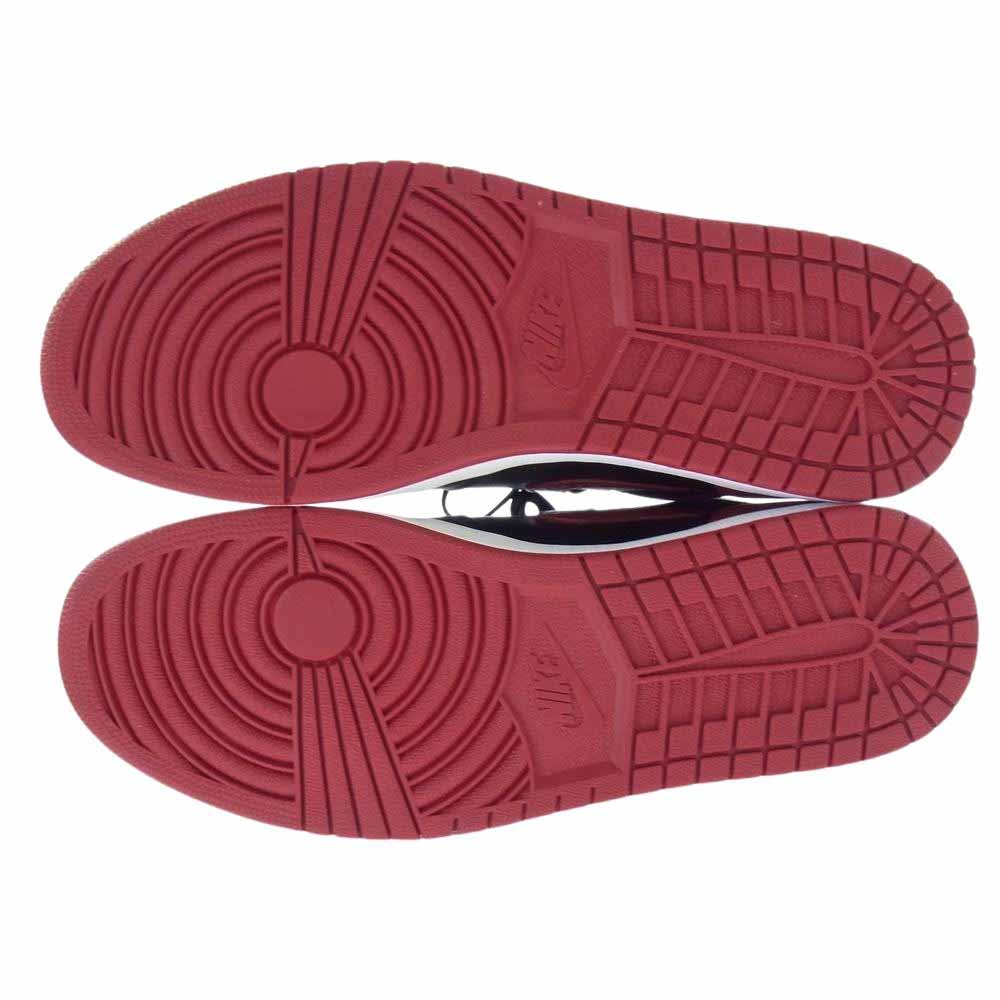 NIKE ナイキ 555088-001 フェイクバスターズ鑑定済 Air Jordan 1 Retro High OG Bred エアジョーダン 1 レトロ ハイ OG ブレッド スニーカー レッド系 ブラック系 30cm【新古品】【未使用】【中古】