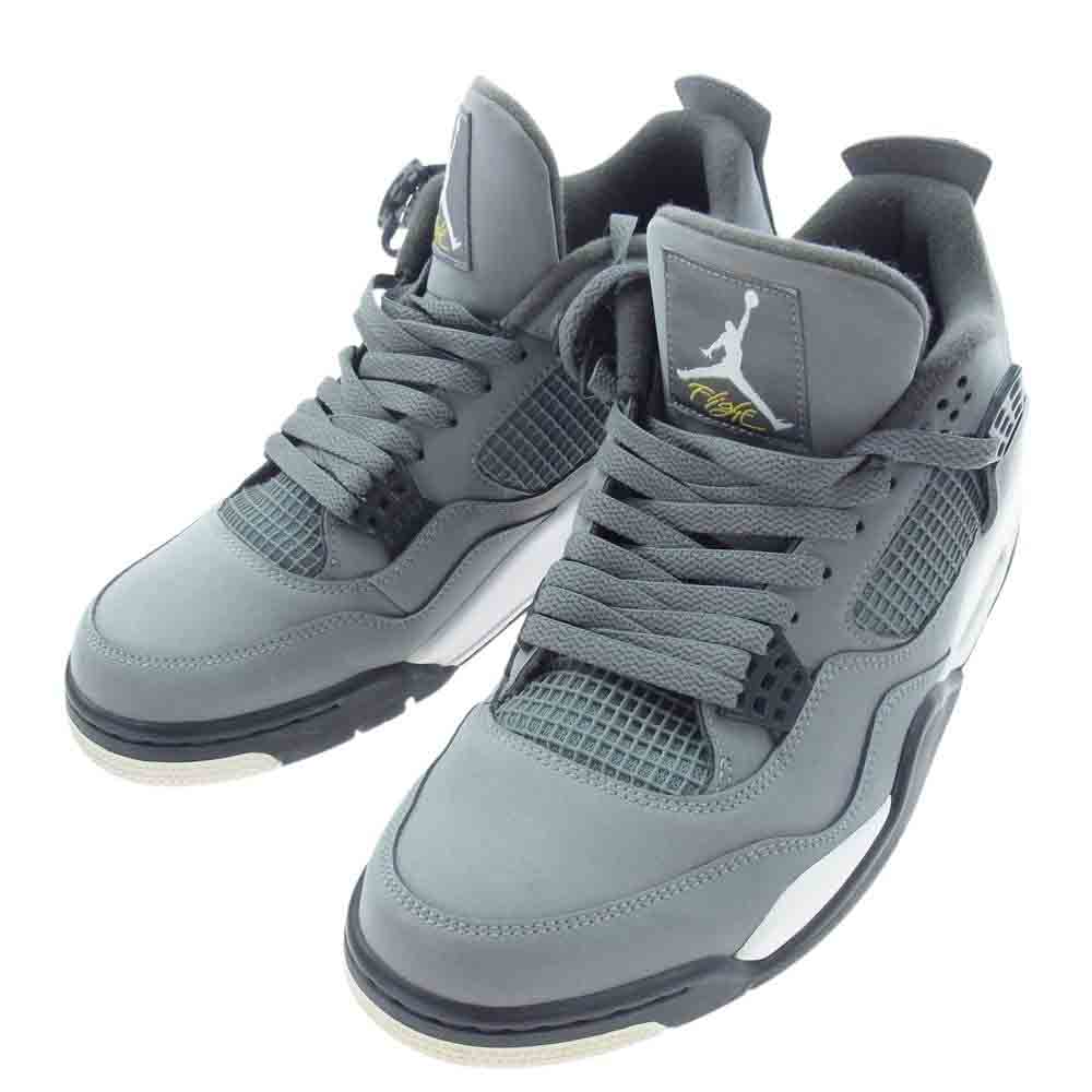 NIKE ナイキ 308497-007 Air Jordan 4 AJ4 Cool Grey エアジョーダン4 クール グレー スニーカー グレー系 30cm【中古】