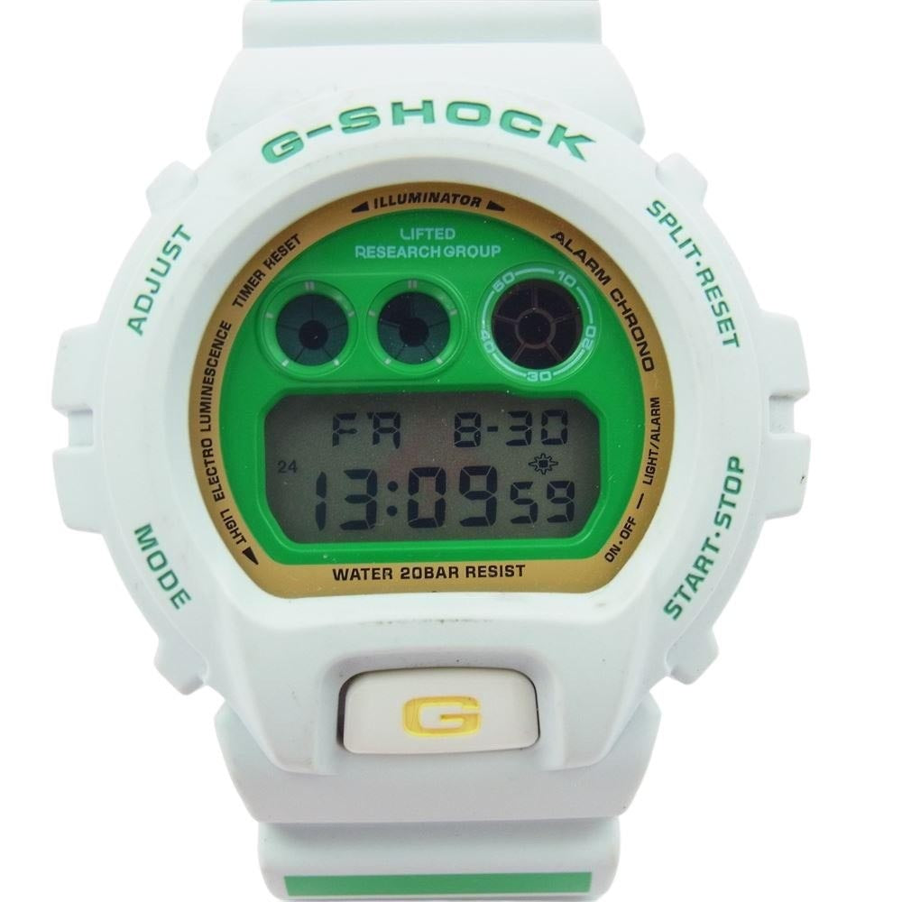 G-SHOCK ジーショック DW-6900FS LRG Time Is Money パンダ クォーツ 腕時計 ウォッチ ホワイト系【中古】