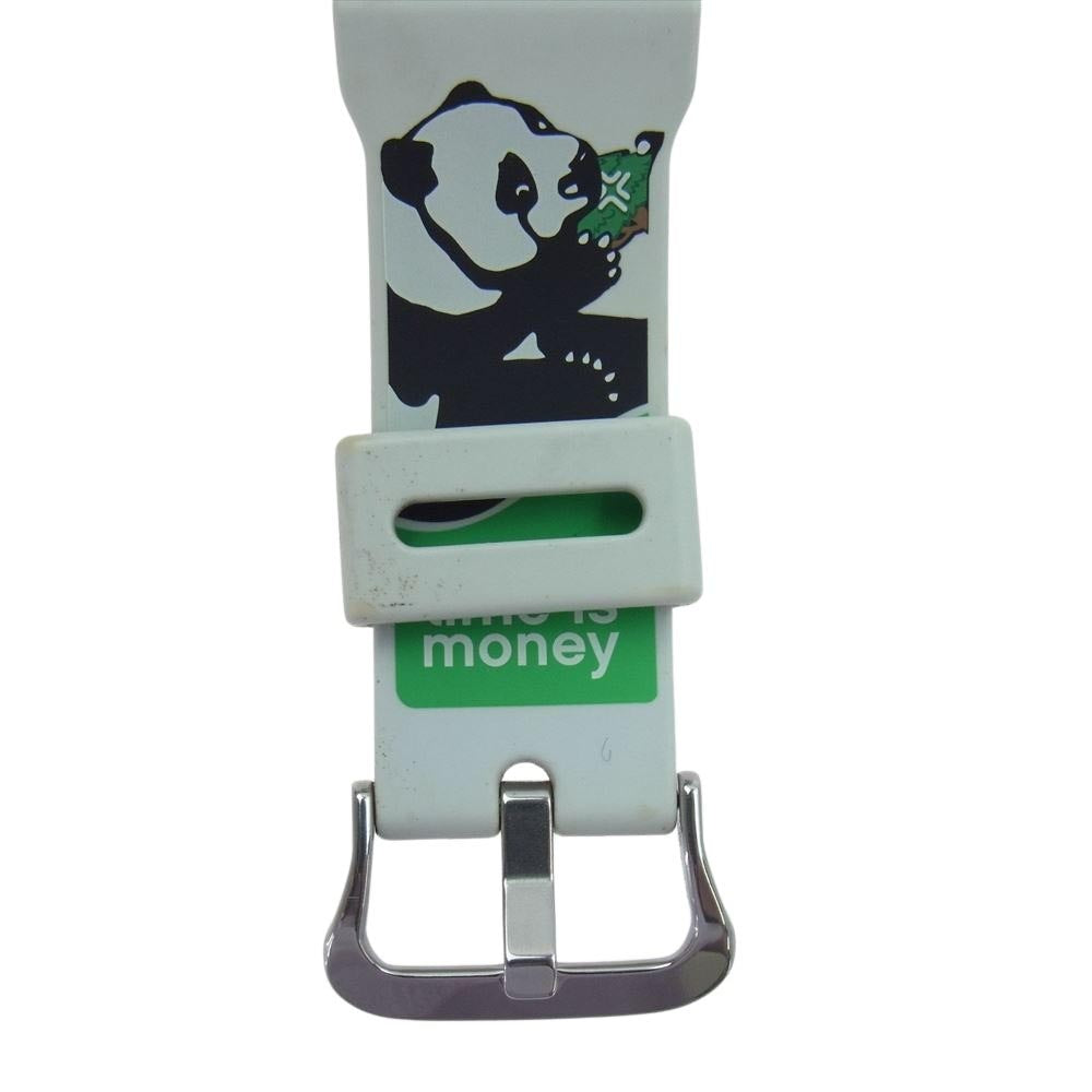 G-SHOCK ジーショック DW-6900FS LRG Time Is Money パンダ クォーツ 腕時計 ウォッチ ホワイト系【中古】