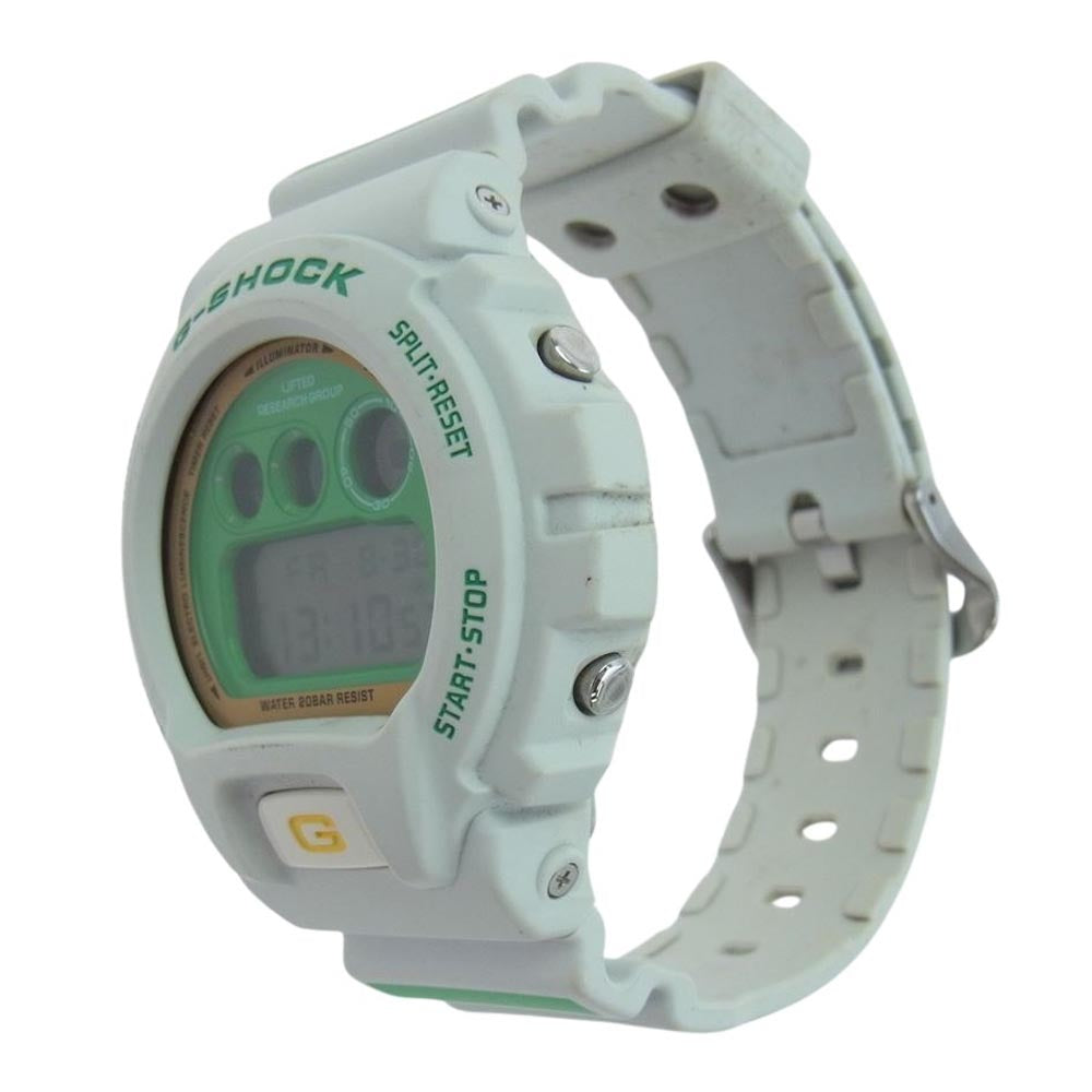 G-SHOCK ジーショック DW-6900FS LRG Time Is Money パンダ クォーツ 腕時計 ウォッチ ホワイト系【中古】