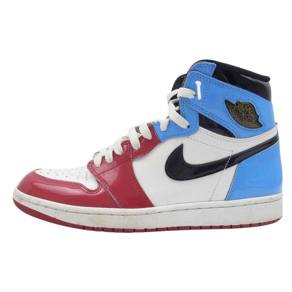 NIKE AIR JORDAN ナイキ ジョーダン CK5666-100 AIR JORDAN1 HIGH OG Fearless エアジョーダン ハイ オージー フィアレス ハイカット スニーカー ホワイト系 レッド系 ブルー系 27cm【中古】