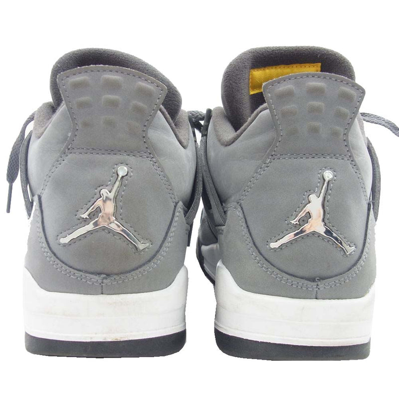 NIKE AIR JORDAN ナイキ ジョーダン 308497-007 AIR JORDAN 4 RETRO COOL GREY エアジョーダン レトロ クール グレー ハイカット スニーカー グレー系 27cm【中古】