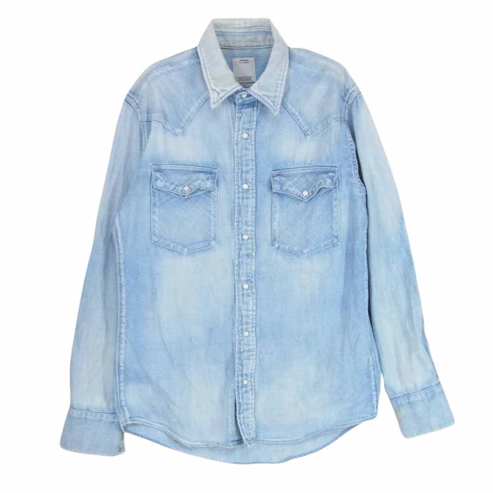 VISVIM ビズビム 15SS 0115105007003 ALBACORE SHIRT DAMAGED アルパコア デニム ダメージ シャツ 1【中古】