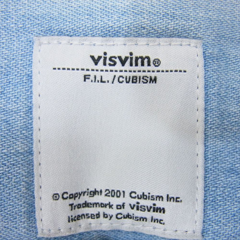 VISVIM ビズビム 15SS 0115105007003 ALBACORE SHIRT DAMAGED アルパコア デニム ダメージ シャツ 1【中古】