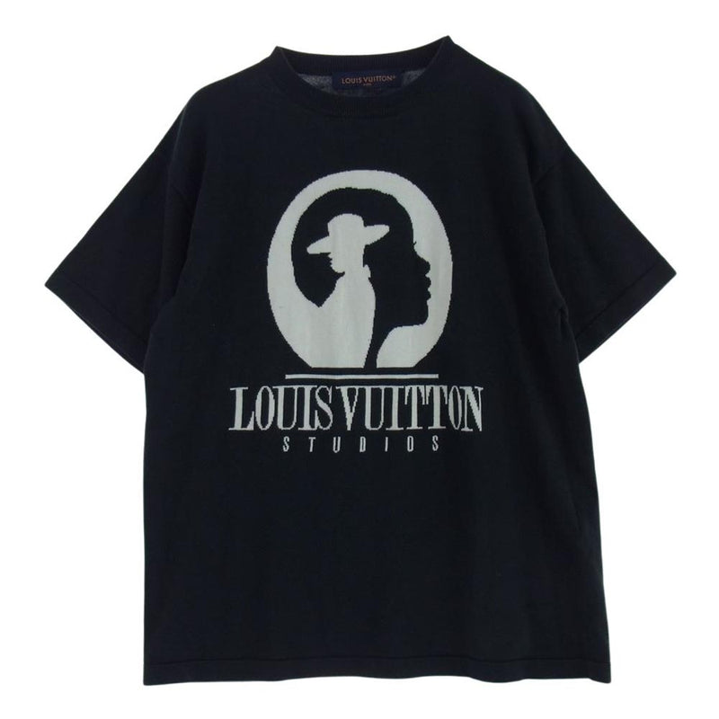 LOUIS VUITTON ルイ・ヴィトン RM232 AUR HPN83W ショートスリーブ コットン インタルシア クルーネック Ｔシャツ 半袖  グレー系 S【中古】